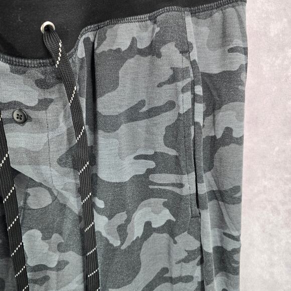 Fruit of the Loom Gray Athletic Camo Jogger Track Trousers Sweat Pants M Medium - Picture 6 of 7